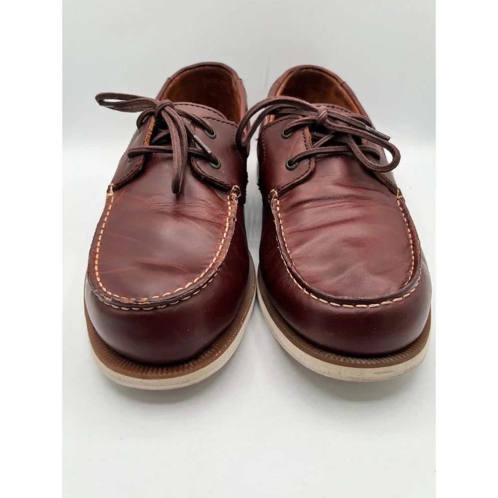 Rockport Southport Men Brown Leather Boat Shoes truTECH Sz 10.5M